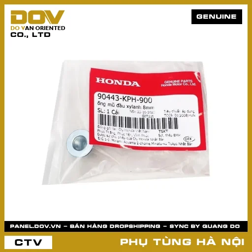 MÃ PHỤ TÙNG : 90443KPH900 ỐNG MŨ ĐẦU XYLANH 8MM — 90443KPH900