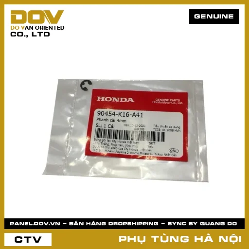 MÃ PHỤ TÙNG : 90454K16A41 PHANH CÀI 4MM — 90454K16A41