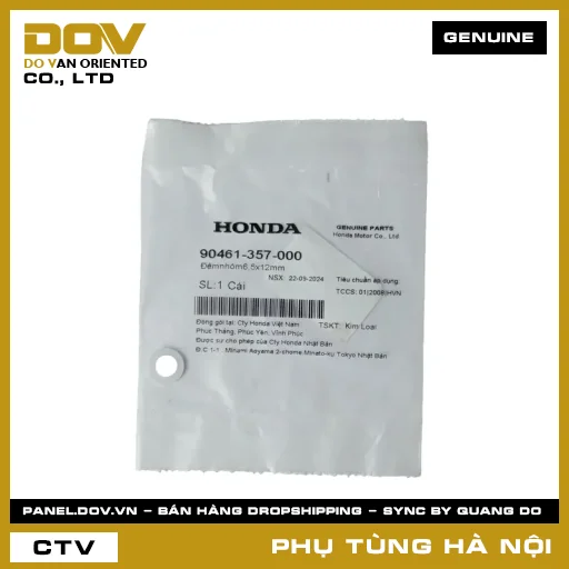 MÃ PHỤ TÙNG : 90461357000 ĐỆM NHÔM 6,5X12MM — 90461357000
