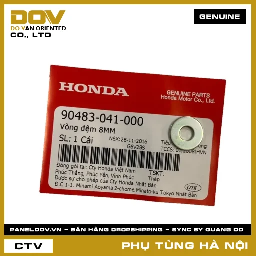MÃ PHỤ TÙNG : 90483041000 VÒNG ĐỆM 8MM — 90483041000