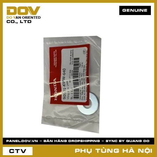 MÃ PHỤ TÙNG : 90501KWW640 VÒNG ĐỆM 1MM — 90501KWW640