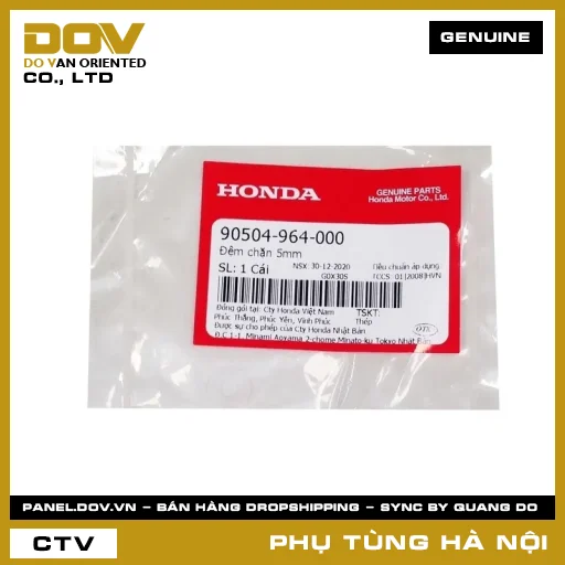 MÃ PHỤ TÙNG : 90504964000 ĐỆM CHẶN 5MM — 90504964000