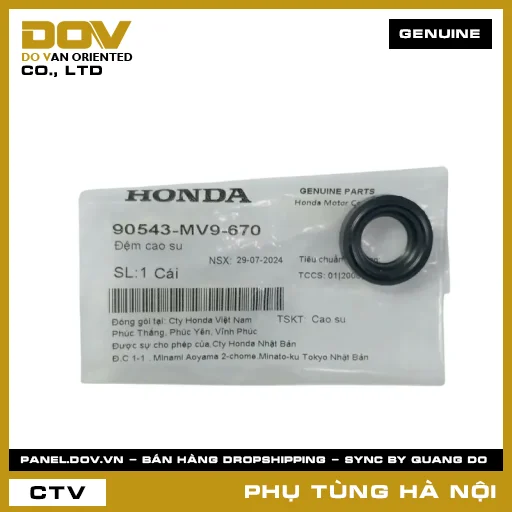 MÃ PHỤ TÙNG : 90543MV9670 ĐỆM CAO SU — 90543MV9670