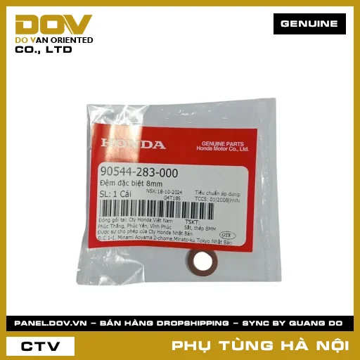 MÃ PHỤ TÙNG : 90544283000 ĐỆM ĐẶC BIỆT 8MM — 90544283000