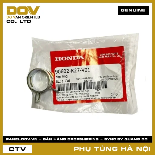 MÃ PHỤ TÙNG : 90602K27V01 KẸP ỐNG — 90602K27V01