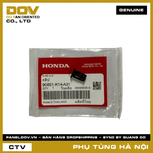 MÃ PHỤ TÙNG : 90651K14A31 CHỐT TRƯỢT — 90651K14A31