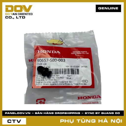 MÃ PHỤ TÙNG : 90657SB0003 CHỐT CÀI — 90657SB0003