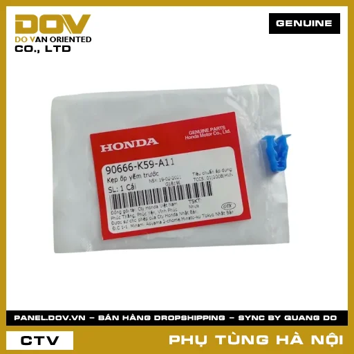MÃ PHỤ TÙNG : 90666K59A11 KẸP ỐP YẾM TRƯỚC — 90666K59A11