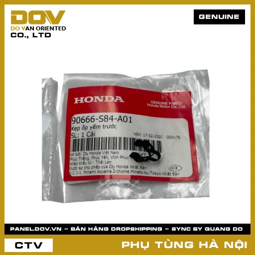 MÃ PHỤ TÙNG : 90666S84A01 KẸP ỐP YẾM TRƯỚC — 90666S84A01