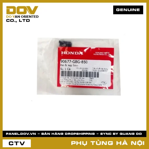MÃ PHỤ TÙNG : 90677GBG850 ĐAI ỐC KẸP 5MM — 90677GBG850
