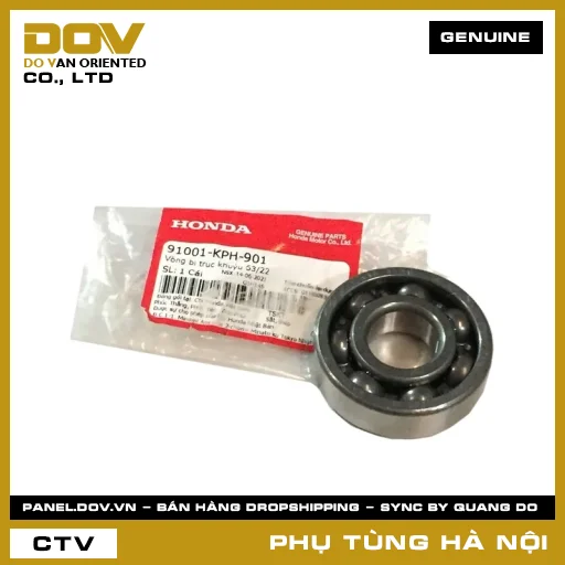 MÃ PHỤ TÙNG : 91001KPH901 VÒNG BI TRỤC KHUỶU 63/22 — 91001KPH901