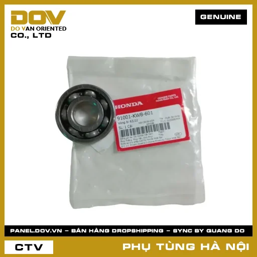 MÃ PHỤ TÙNG : 91001KWB601 VÒNG BI 63/22 — 91001KWB601