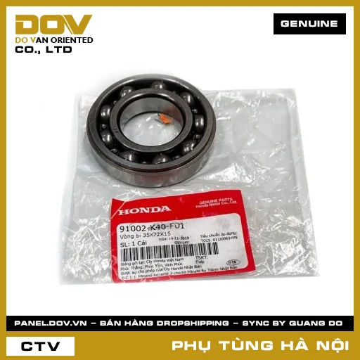MÃ PHỤ TÙNG : 91002K40F01 VÒNG BI 35X72X15 — 91002K40F01