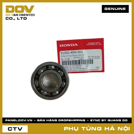 MÃ PHỤ TÙNG : 91002KPH902 VÒNG BI TRỤC KHUỶU 63/22 — 91002KPH902