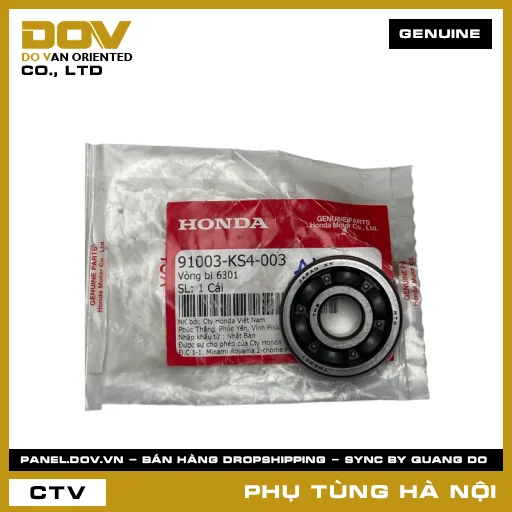 MÃ PHỤ TÙNG : 91003KS4003 VÒNG BI 6301 — 91003KS4003