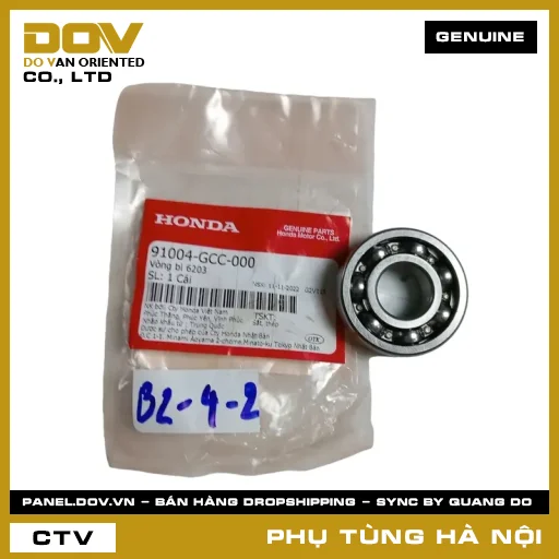 MÃ PHỤ TÙNG : 91004GCC000 VÒNG BI 6203 — 91004GCC000