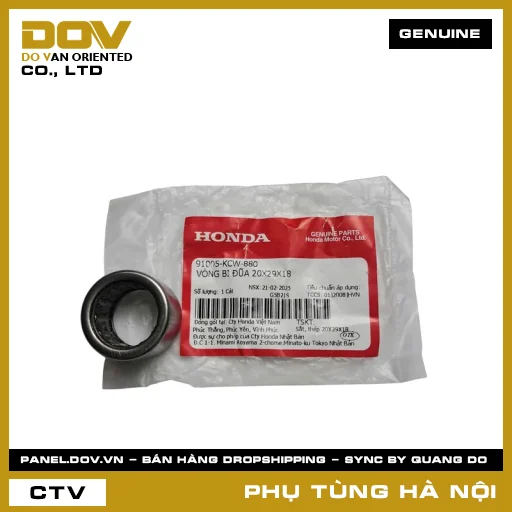 MÃ PHỤ TÙNG : 91005KCW880 VÒNG BI ĐŨA 20X29X18 — 91005KCW880
