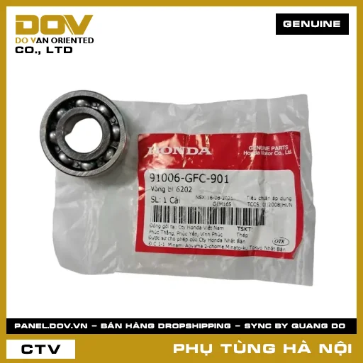 MÃ PHỤ TÙNG : 91006GFC901 VÒNG BI 6202 — 91006GFC901