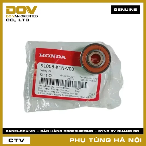 MÃ PHỤ TÙNG : 91008K1NV00 VÒNG BI 6002UU — 91008K1NV00