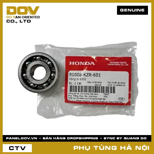 MÃ PHỤ TÙNG : 91008KZR601 VÒNG BI 6302 — 91008KZR601