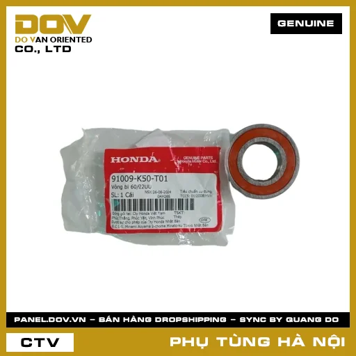 MÃ PHỤ TÙNG : 91009K50T01 VÒNG BI 60/22UU — 91009K50T01