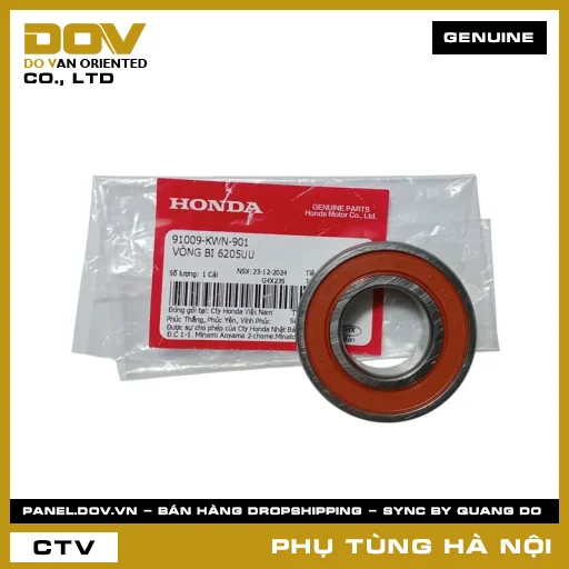 MÃ PHỤ TÙNG : 91009KWN901 VÒNG BI 6205UU — 91009KWN901