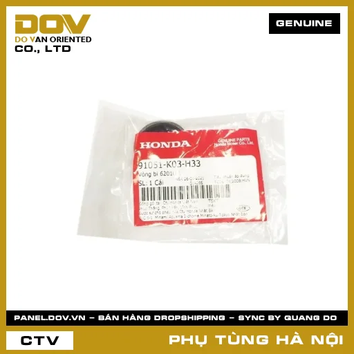 MÃ PHỤ TÙNG : 91051K03H33 VÒNG BI 6201UUL — 91051K03H33