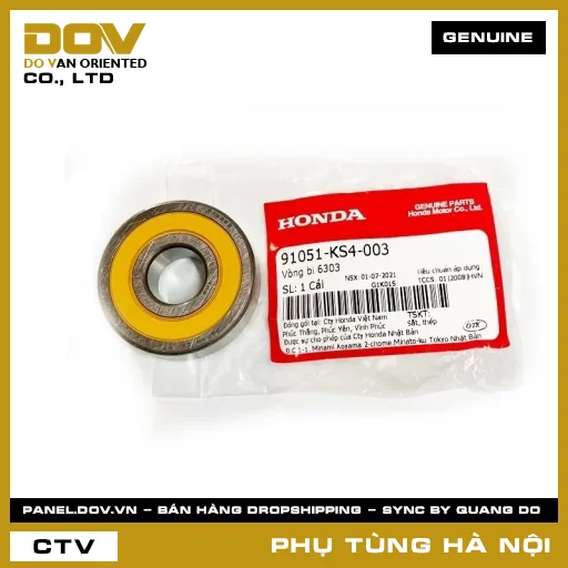 MÃ PHỤ TÙNG : 91051KS4003 VÒNG BI 6303 — 91051KS4003