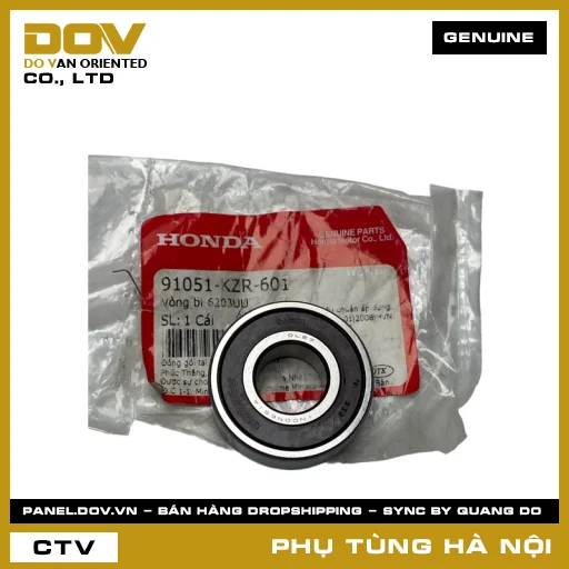 MÃ PHỤ TÙNG : 91051KZR601 VÒNG BI 6203UU — 91051KZR601