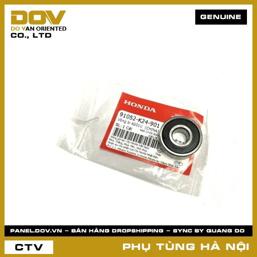 MÃ PHỤ TÙNG : 91052K24901 VÒNG BI 6201U (1MẶT CHẮN BỤI) — 91052K24901