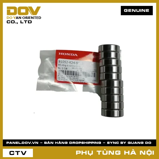 MÃ PHỤ TÙNG : 91052K24901SS BỘ VÒNG BI 6201U (NSK) — 91052K24901SS