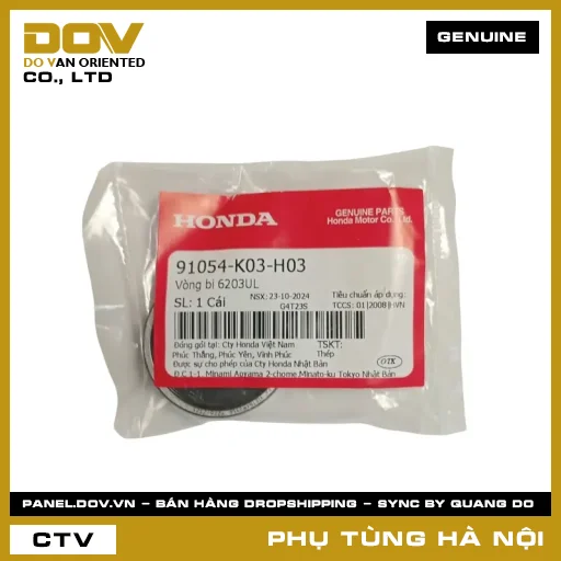 MÃ PHỤ TÙNG : 91054K03H03 VÒNG BI 6203UL — 91054K03H03