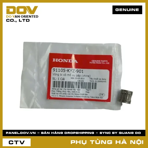 MÃ PHỤ TÙNG : 91105KYZ901 VÒNG BI CÒ MỔ XU PÁP — 91105KYZ901
