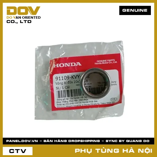 MÃ PHỤ TÙNG : 91109KVY902 VÒNG BI ĐŨA 20X29X18 — 91109KVY902