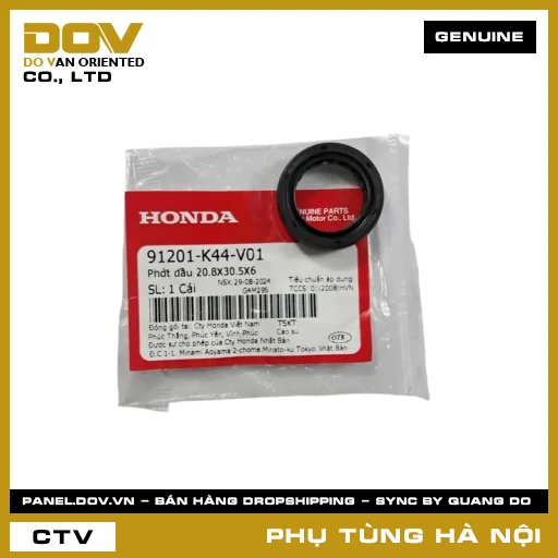 MÃ PHỤ TÙNG : 91201K44V01 PHỚT DẦU 20.8X30.5X6 — 91201K44V01