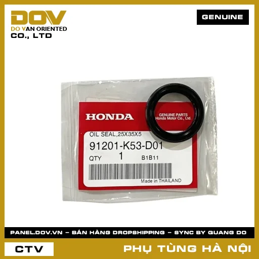 MÃ PHỤ TÙNG : 91201K53D01 PHỚT DẦU 25X35X5 — 91201K53D01