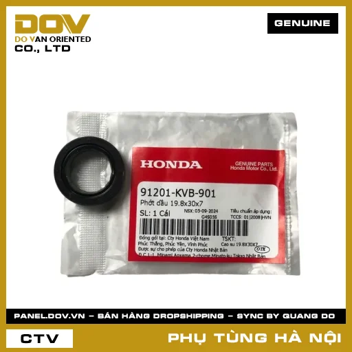 MÃ PHỤ TÙNG : 91201KVB901 PHỚT DẦU 19.8X30X7 — 91201KVB901