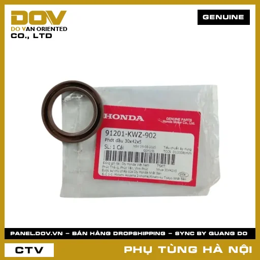 MÃ PHỤ TÙNG : 91201KWZ902 PHỚT DẦU 30X42X5 — 91201KWZ902
