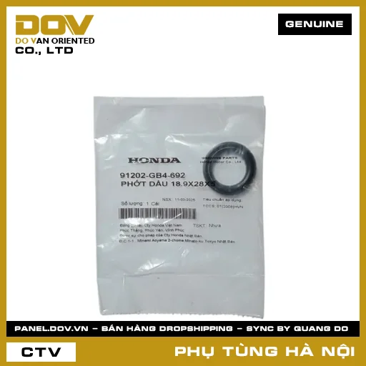 MÃ PHỤ TÙNG : 91202GB4692 PHỚT DẦU 18.9X28X5 — 91202GB4692