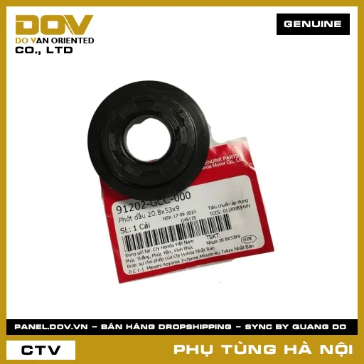 MÃ PHỤ TÙNG : 91202GCC000 PHỚT DẦU 20.8X53X9 — 91202GCC000