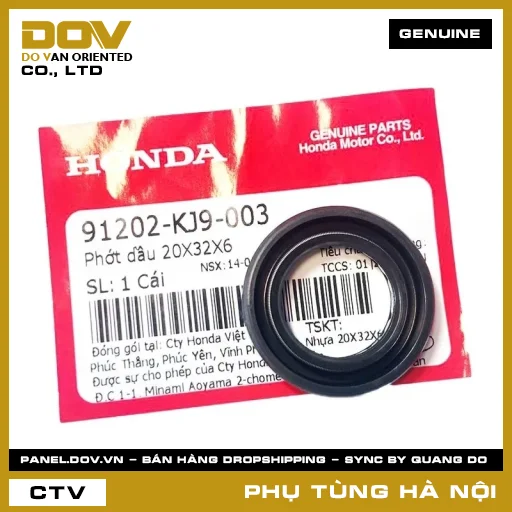 MÃ PHỤ TÙNG : 91202KJ9003 PHỚT DẦU 20X32X6 — 91202KJ9003