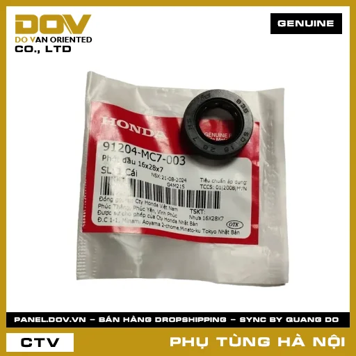 MÃ PHỤ TÙNG : 91204MC7003 PHỚT DẦU 16X28X7 — 91204MC7003