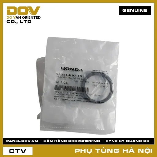 MÃ PHỤ TÙNG : 91211K97T01 PHỚT DẦU 34X41X4 MÁ PULY — 91211K97T01