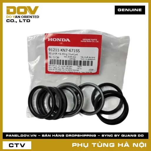 MÃ PHỤ TÙNG : 91211KN7671SS BỘ PHỚT MÁ ĐỘNG 34X41X4 — 91211KN7671SS