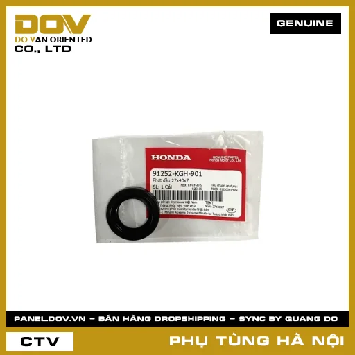 MÃ PHỤ TÙNG : 91252KGH901 PHỚT DẦU 23X37X7 — 91252KGH901