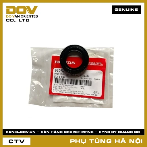 MÃ PHỤ TÙNG : 91252KGH902 PHỚT CHẮN BỤI VÀNH XE, 23X37X7 — 91252KGH902