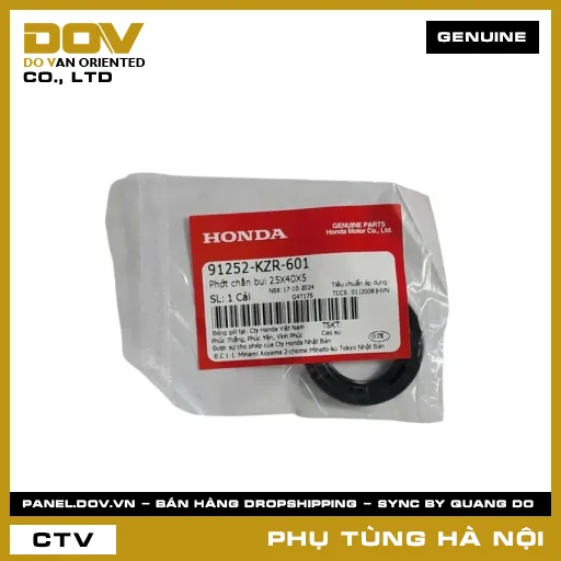 MÃ PHỤ TÙNG : 91252KZR601 PHỚT CHẮN BỤI 25X40X5 — 91252KZR601