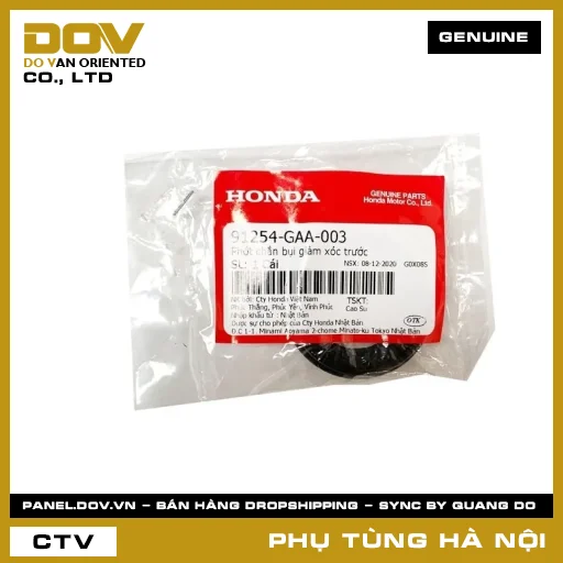 MÃ PHỤ TÙNG : 91254GAA003 PHỚT CHẮN BỤI GIẢM XÓC TRƯỚC — 91254GAA003