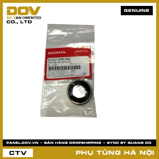 MÃ PHỤ TÙNG : 91257GFM900 PHỚT CHẮN BỤI VÀNH TRƯỚC — 91257GFM900