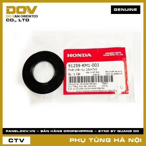 MÃ PHỤ TÙNG : 91259KM1003 PHỚT CHẮN BỤI 25X47X5 — 91259KM1003